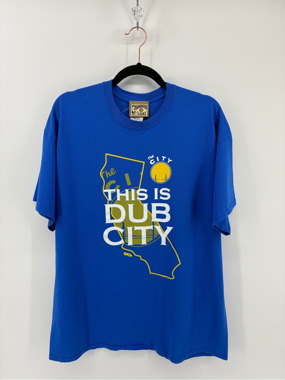 Hardwood Classic Dub City Golden State Warriors Blue Graphic Tee